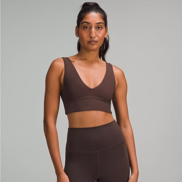 lululemon Align V-Neck Bra
Light Support, A/B Cup Espresso Size 8 - Picture 1 of 4